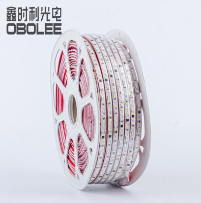 China High Brightness LED Strip Light 110V SMD2835 120 LED High Voltage Strip For Driverless Outdoor IP65 Without Power Supply For 110V Input for sale