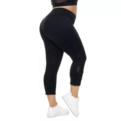 China Antibacterial plus size clothing gym elastic leggings women high, fitness plus size pants for sale