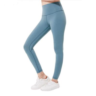 China High Compression Antibacterial Custom Leggings Waist Nylon And Spandex Yoga Leggings Fitness Print Logo Label for sale