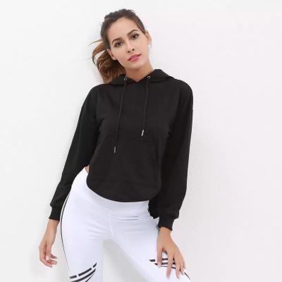 China Wholesale Bulk High Quality Antibacterial Fitness Sports Wear Custom Women Running Hoodies for sale