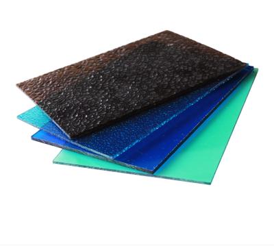 China Waterproof Polycarbonate Corrugated Roof Sheet In Sun Sheets PC Embossed Sheets for sale