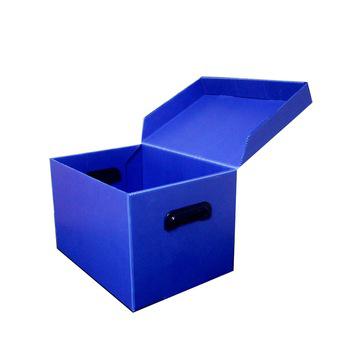 China Recyclable Folding Corrugated Plastic Packing Box With Lids for sale