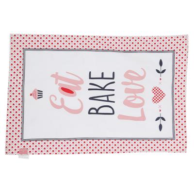 China QUICK DRY hot sale pure cotton kitchen accessories factory colorful tablecloth towel for sale