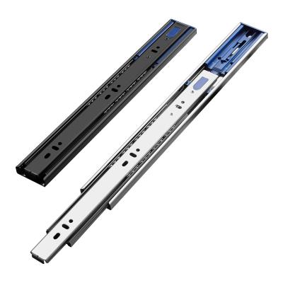 China Easy Installation Wholesale Ball Bearing Drawer Telescope Slide Soft Close Triple Extension Ball Bearing Drawer Slide Rail for sale