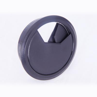 China Easy Installation Plastic 70mm Usb Desk Cable Grommet Cable Hole for Computer Wire Round Computer Desk Cable Management for sale