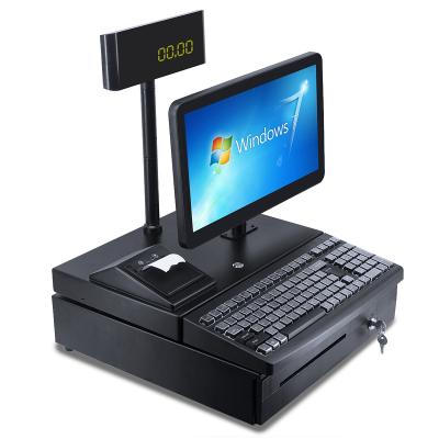 China Supermaket 15.6 Inch Cash Register Retail Shop POS Payment Restaurant Terminal Machine All In One Stand Bank POS Systems for sale