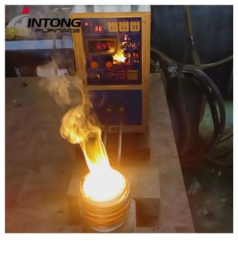 China Factory 5KW 2KG Mini Electric Induction Gold Melting Furnace for sale