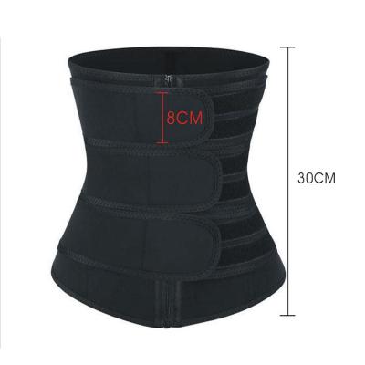 China 2021 Hot Selling Wholesale DAVI Neoprene Waist Trimmer Antibacterial Slimming Waist Trainer Waist Sweat Belt for sale