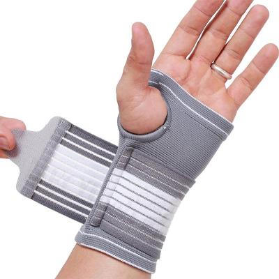 China Adult Adjustable Compression Wrist Brace Carpal Tunnel and Strap, Wrist Bands for Minor Sprains, Workout, Weight Lifting for sale