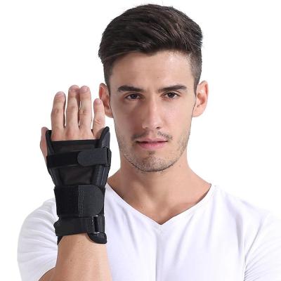 China Best Selling Adjustable Breathable Adult Wrist Splint Fitted Steel Plate Wrist Support Brace for sale