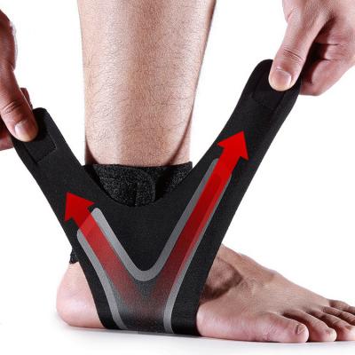 China DAVI Wholesale Neoprene Polyester Protective Ankle Brace Support Stabilizer Ankle Foot Orthosis Brace for sale