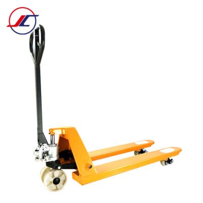 China Hotels Hand Pallet Truck Nylon Wheel / Rubber Wheel 2 Ton / 2.5ton / 3 Ton / 5 Ton for sale