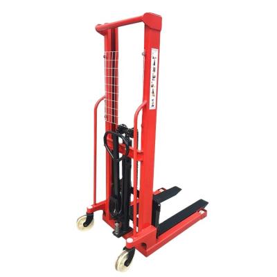 China Hotels Manual Hydraulic Lift 3 Small Ton Forklift Price Manual Mini Stacker for sale