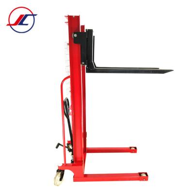 China New Hand Forklift 2.5 Ton / 5 Ton Hotels Mini Manual Self Lift Manual Stacker Price for sale