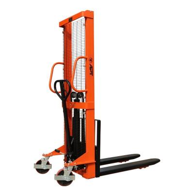 China Hotels Electric Forklift 2500KG Stacker Manual Lift Hand Stacker Fork for sale