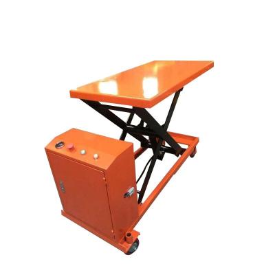 China Hotel Trolley Scissor Table Lift Mechanism Table With Rollers for sale