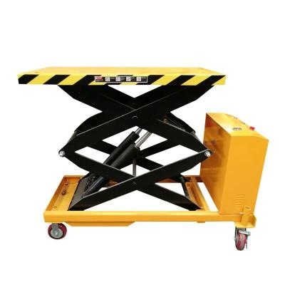 China TUV Hotels Low Profile Scissor Lift Table Double Rotating Scissor Lift Table for sale