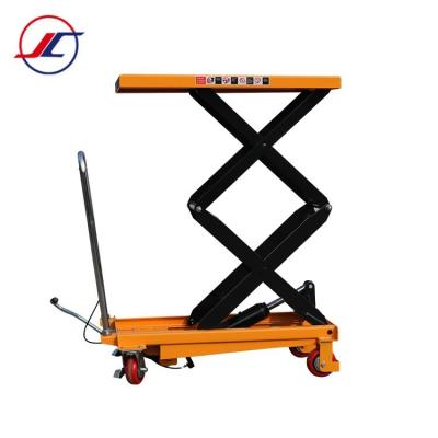 China Widely Factory Direct Sales Platform Truck Lifted 10 Meters All-Electric Scissor Lift Push Truck Aerial Work Platform Low Price for sale