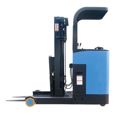 China Hotels 1-2 Ton Reach Truck Electric Forklift Tire Reach Truck With EPS Steering System for sale