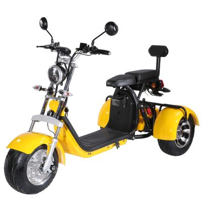 China Popular Unisex Fat Tire 2000W 60V CE Lithium Battery 3 Wheel Citycoco Dismountable Electric Scooter for sale