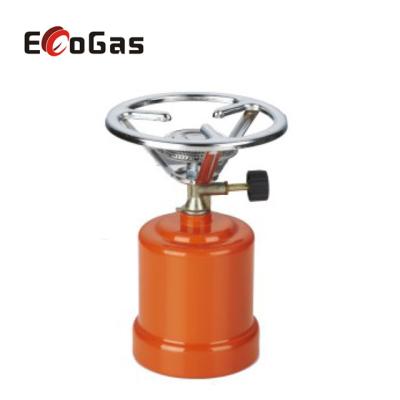 China Butane Gas Cartridge Burner Stove / Paracord Portable Camping Stove for sale