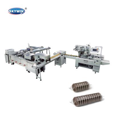 China Biscuit Biscuit Sandwich Machine With Packaging System Ice Cream Biscuit Machine for sale