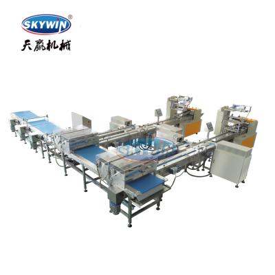 China Fully Automatic Biscuit Wafer Labor Reduction Wafer Lifter Packaging Machine Wafer Biscuit Packaging Machine for sale