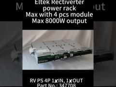 Eltek Rectiverter 1 U 8kVA power shelf rv ps 4p (19“ for 4 modules) 1*in 1*out PN ( 347708 )