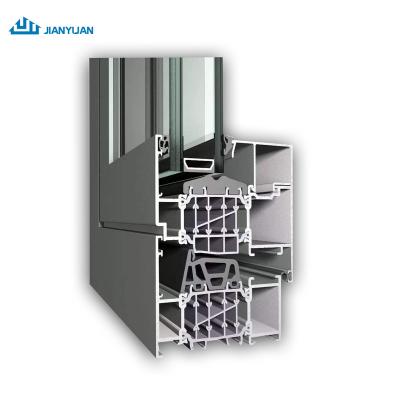 China door & Window Partition Wall Decoration Aluminum Profiles Broken Bridge Aluminum Profiles Fabrication for sale