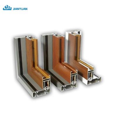 China door & Bridge Aluminum Broken Aluminum Profiles Multiple-Shapes Aluminum Profiles Sliding Window for sale