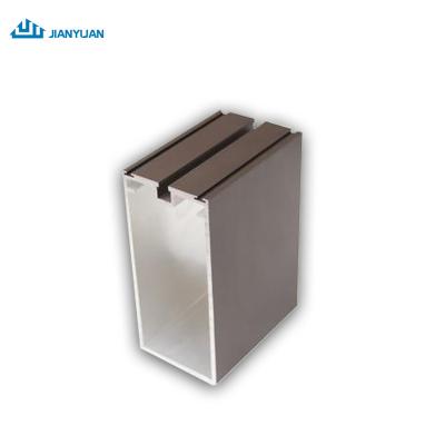 China door & Window 6000 Series Aluminum Profiles PVDF Double Coating System Aluminum Stained Glass Window Profiles for sale