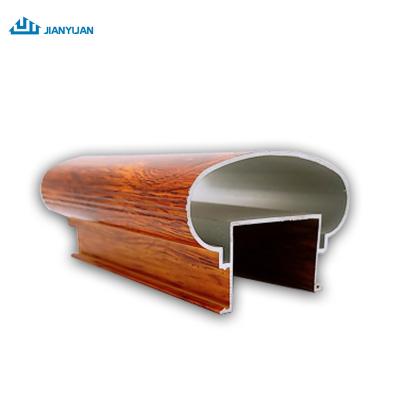 China door & Wood Grain Aluminum Window Profiles Porcelain Finish Aluminum Profiles for sale