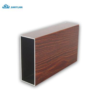 China door & Window Shandong Factory Sideboard Aluminum Profiles Wood Grain Aluminum Door Frame Price for sale