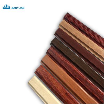 China door & Wood Grain Aluminum Profiles Furniture Finish Window Aluminum Profiles for sale