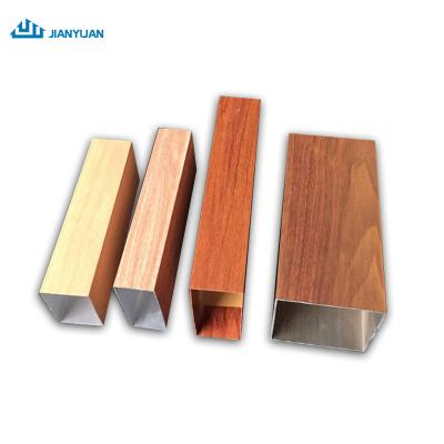 China door & Window aluminum profiles to connect wood grain surface finish aluminum window door profile for sale