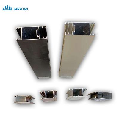 China door & Window Sliding Window Frames Powder Coated Wall Decoration Aluminum Profiles for sale