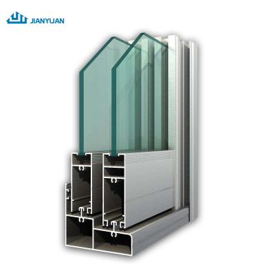 China door & Aluminum Window Frame Hardware Extruded Aluminum Profiles Decorative Profiles Door Frame Extrusion for sale