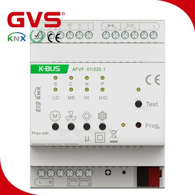 China KNX/EIB GVS OEM Manufacturer Central Air Conditioning Central Air Conditioning Fan Speed ​​HVAC Controller KNX Controller Smart Home Automation System AFVF-01/220.1 for sale