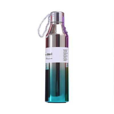 China Large Capacity Red Wine Colorful Bottle Car Portable Outdoor Sports Water Stainless Steel Vacuum Thermos Cup for sale