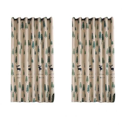 China Factory Supply Luxury Anti-UV Blackout Polyester Two Sides Brushed Velvet Window Cartoon Curtain Fabric for sale