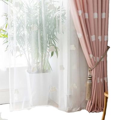 China New Factory Wholesale Anti-UV Online Blackout Circle Design Window Curtain for sale