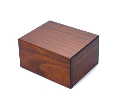 China Paulownia B051 Cherry Pet Wholesale Funeral Urn For Ashes Urnas Para Mascotas Urn Wood Box for sale