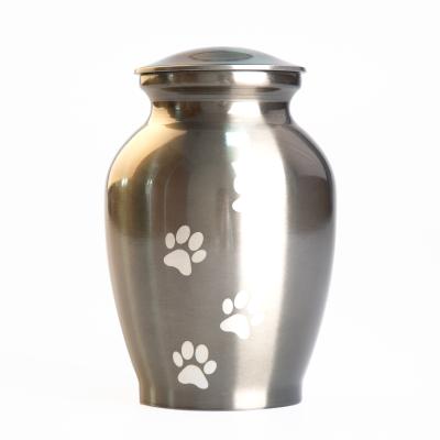 China MKYPF001 American style metal brass urn for ashes cremation keepsake wholesale pet urns for sale