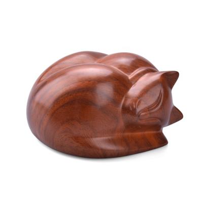 China Resin Stored Cat Sleep Urn for sale