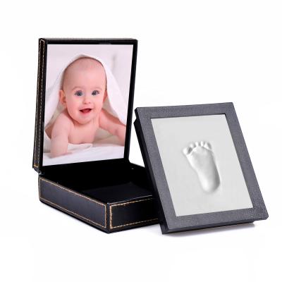 China Westen's Baby Clay Photo Frame Footprint Handprint Clay Kit Keepsake Gift for sale