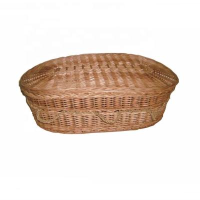 China MKY WC003 Eco-friendly Funeral Casket Stored And Willow Wicker Coffin For Dog And Pet for sale