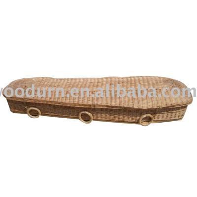 China European style wicker caskets for sale