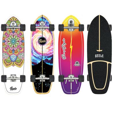 China 7 Layer Skateboard Deep Wooden Board Canadian Youth Skateboards Custom Skateboard for sale