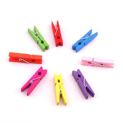 China 7.2cm Large Cheap Colorful Craft Staple Wood Decoration Safe Wooden Peg for sale