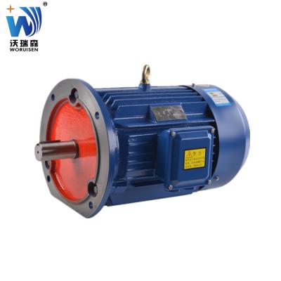 China Totally Enclosed Woruisen Copper Wire Electric Motor 3 Phase Asynchronous Motor for sale